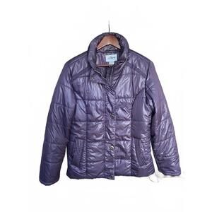 Sportek Purple Puffer Jacket Women's Large